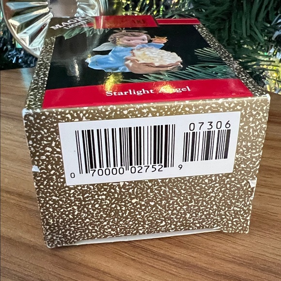 VINTAGE 1990 Hallmark Keepsake "Starlight Angel" Magic Light ornament LIGHTS UP! - Picture 6 of 13